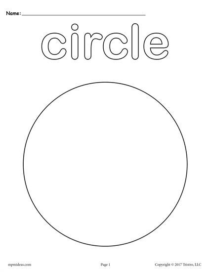 Shapes Coloring Pages For Kindergarten