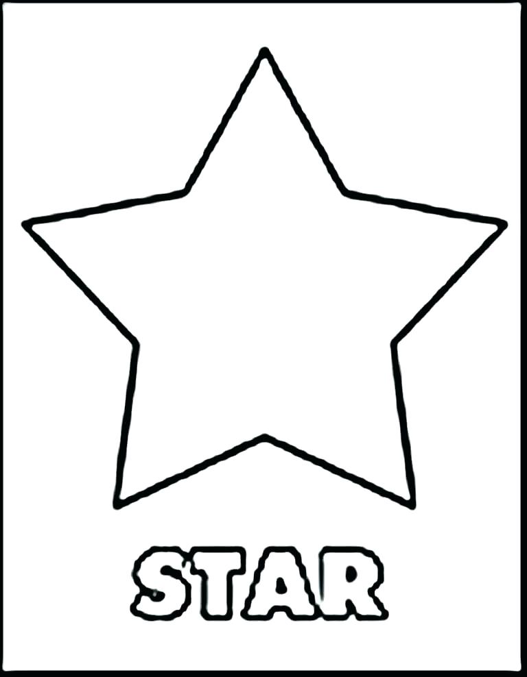 768x988 Star Shape Coloring Page Shape Coloring Pages For Toddlers