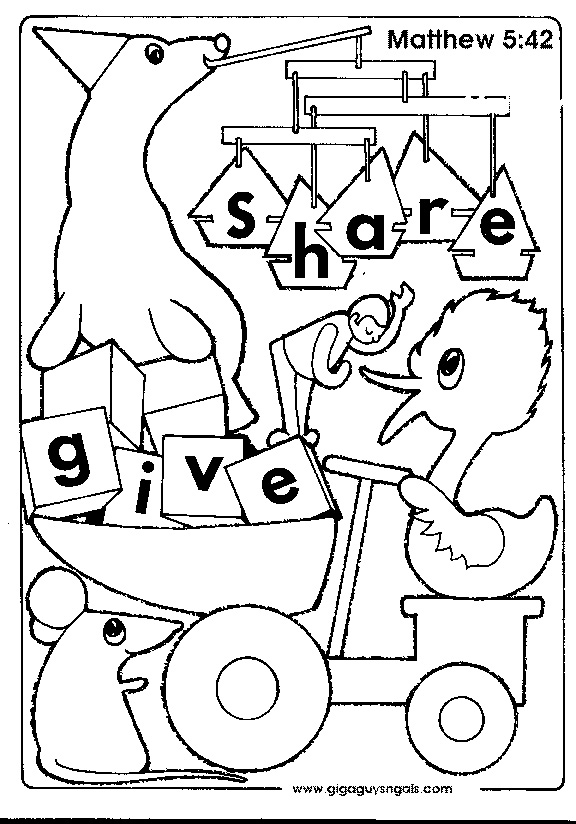 576x824 Sharing Toys Coloring Page, Sharing Toys Coloring Pages This A4