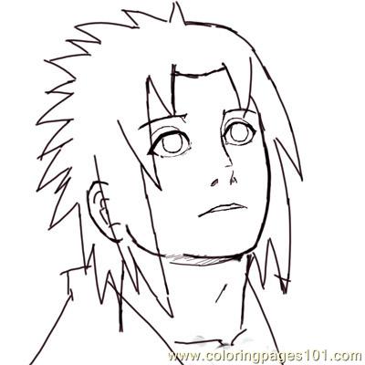 400x400 Sasuke By Sharingandevil Coloring Page
