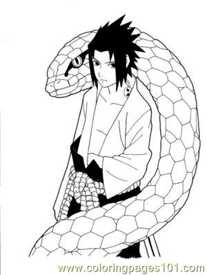 300x398 Sasuke By Vampiressnora Coloring Page