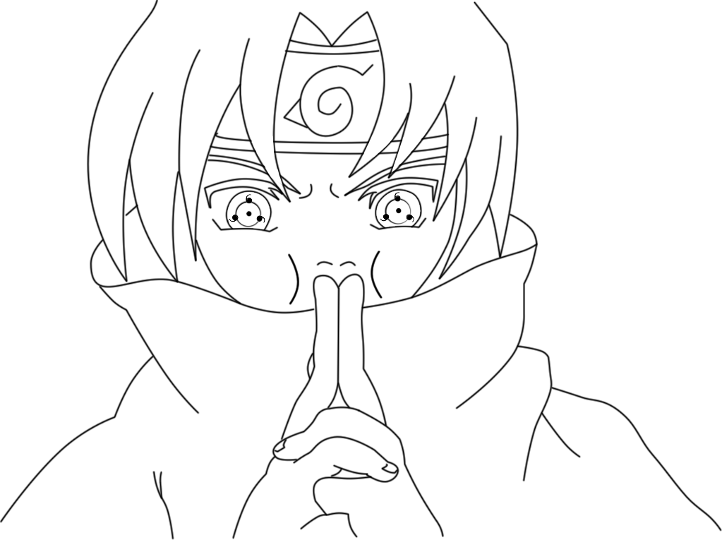 1023x782 Fire Ball Jutsu Sasuke Coloring Pages