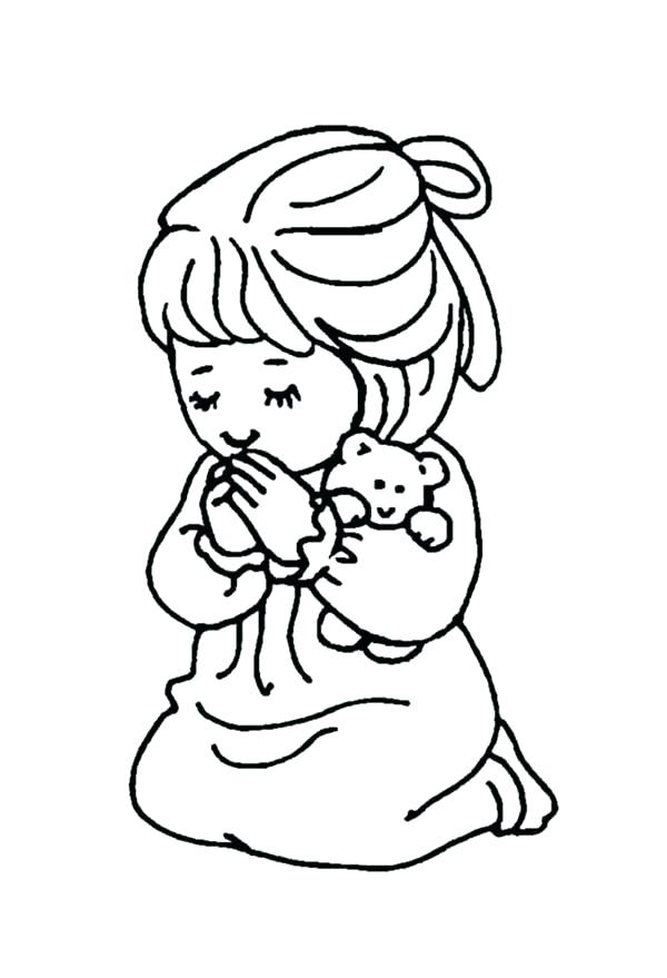 600x879 Little Girl Coloring Page Little Girl Face In Circle Coloring Page
