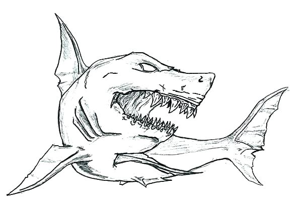 600x414 Inspirational Shark Coloring Pages 91 With Additional Coloring