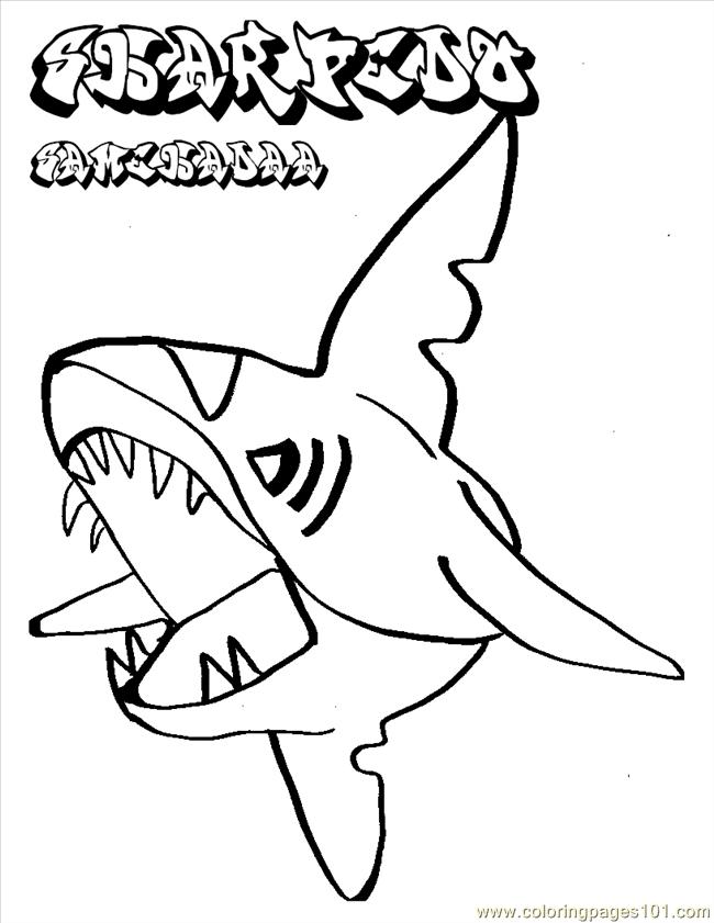 650x841 Pokemon Shark Coloring Page