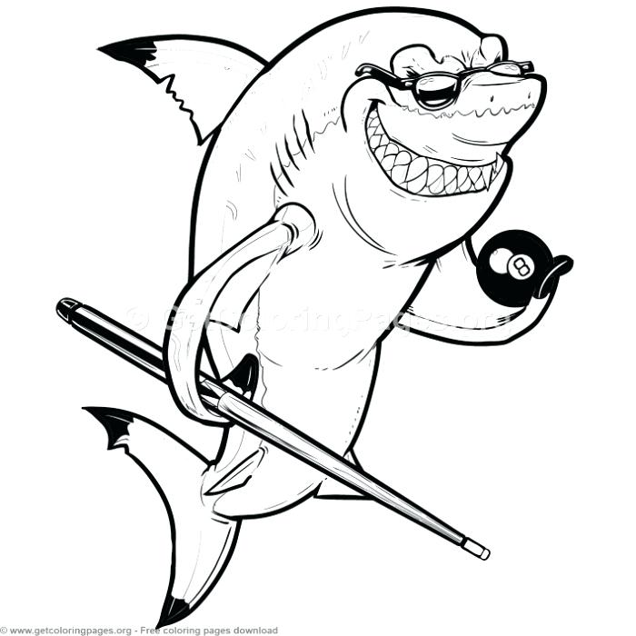 700x700 Shark Coloring Pages