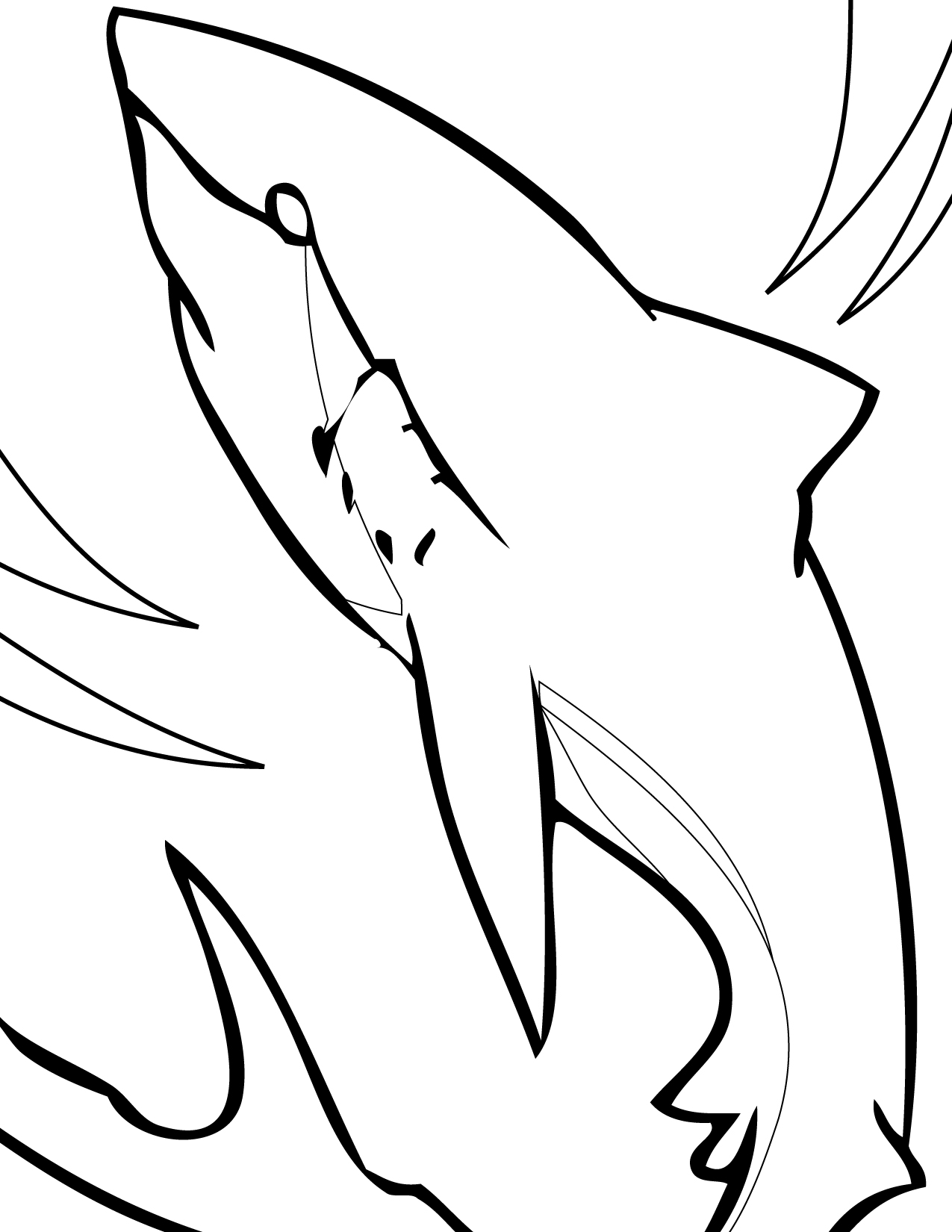 1275x1650 Innovative Shark Colouring Pictures Free Printable Coloring Pages