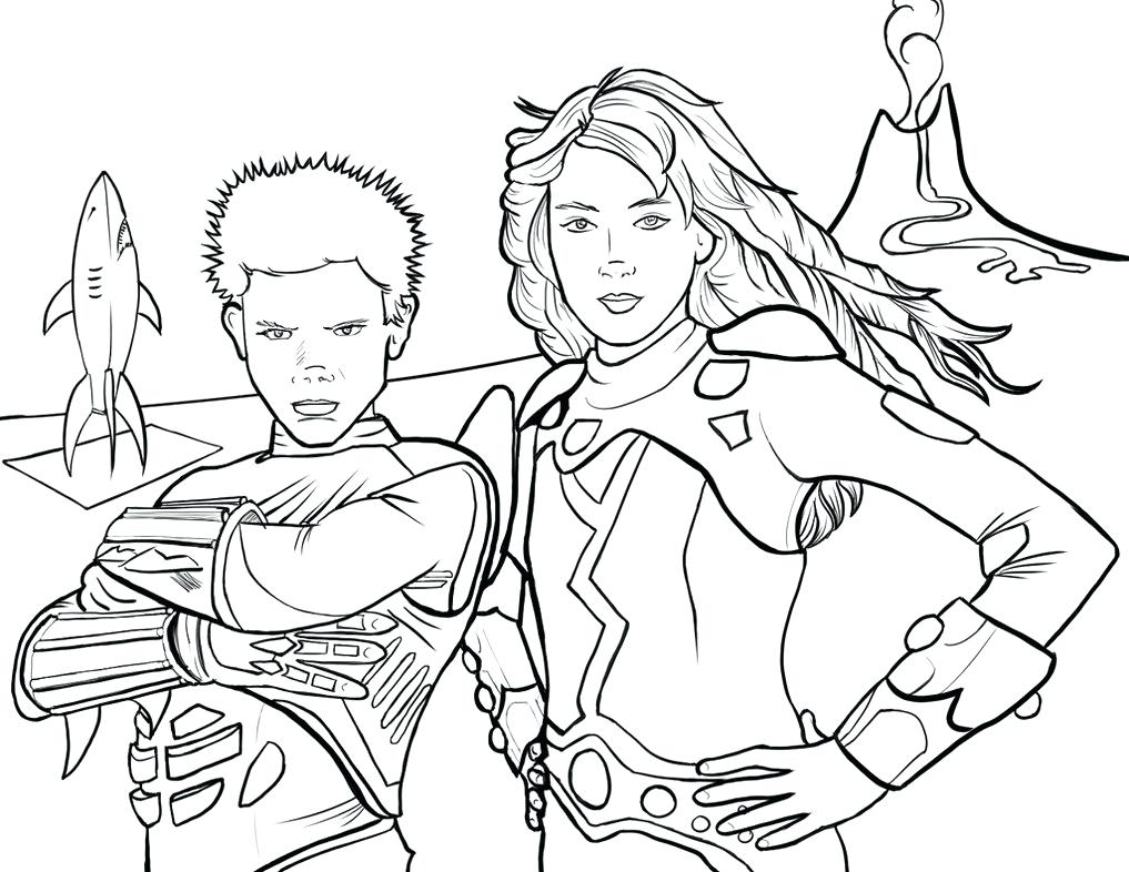 1017x786 Miracle Sharkboy And Lavagirl Coloring Pages T