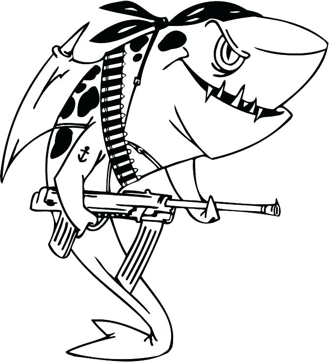 671x739 Shark Color Page Shark Coloring Pages Tiger Shark Coloring Pages