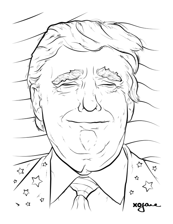 600x776 Color Away Election Season Stress With These Candidate Coloring Pages