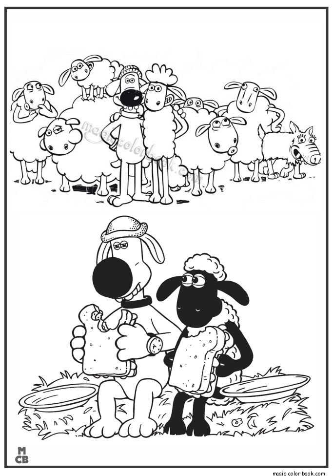 Shaun The Sheep Coloring Pages