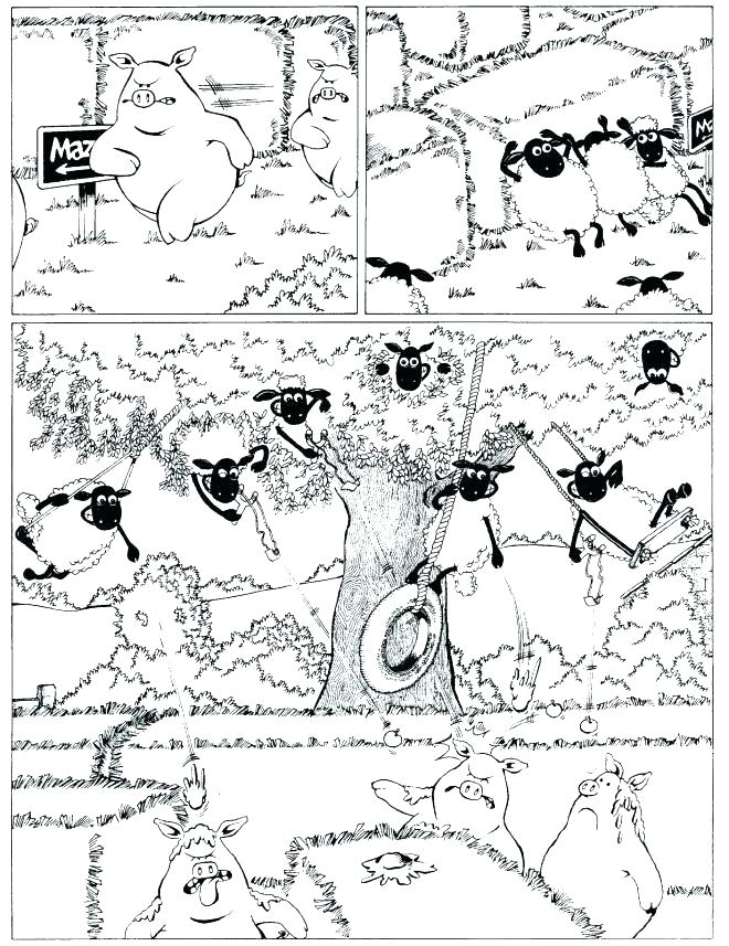 660x857 Shaun The Sheep Colouring Pages Free