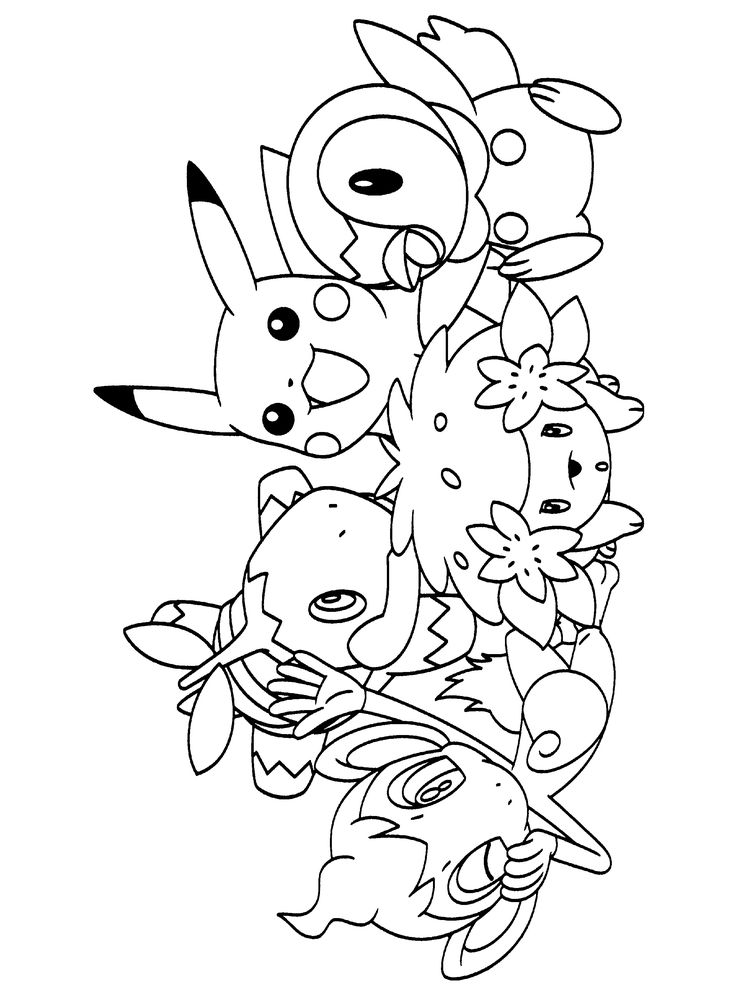 Shaymin Coloring Pages