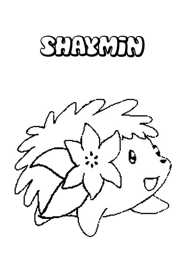 600x849 Shaymin Coloring Pages Sky Form Sketch By On Sky Form Coloring