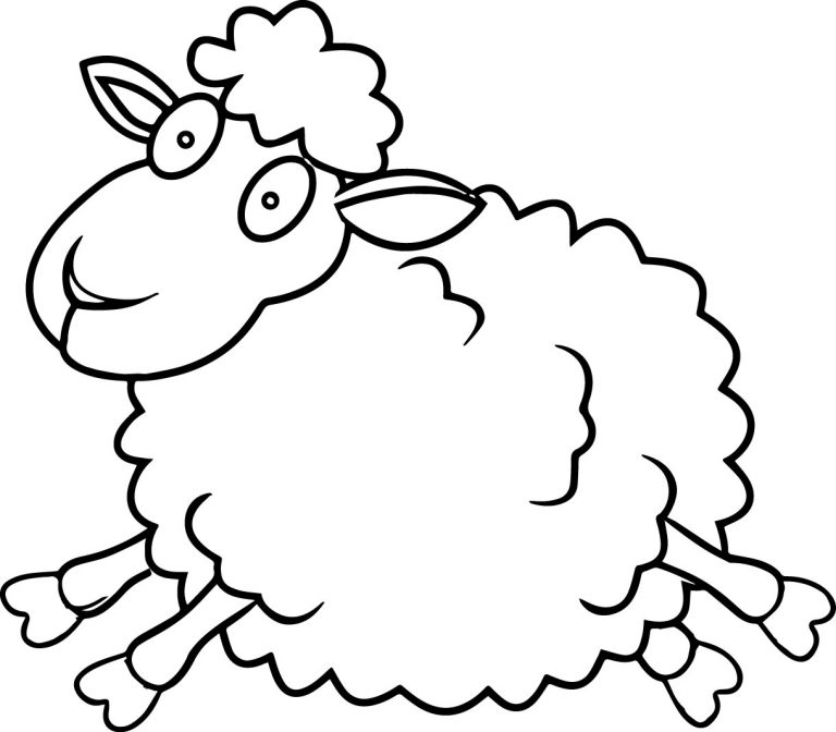 768x672 Sheep Coloring Page Bargain Sheep Coloring Sheet Pages Free 13204
