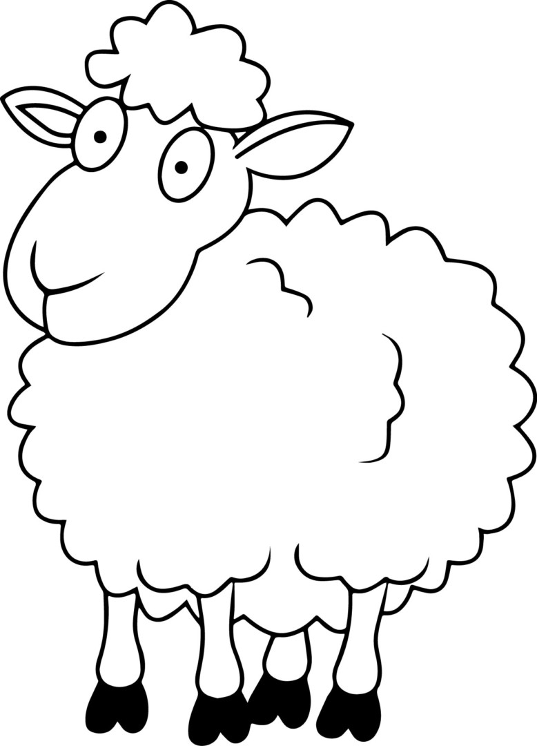 778x1080 Sheep Coloring Page Pages Just Colorings Fun Time