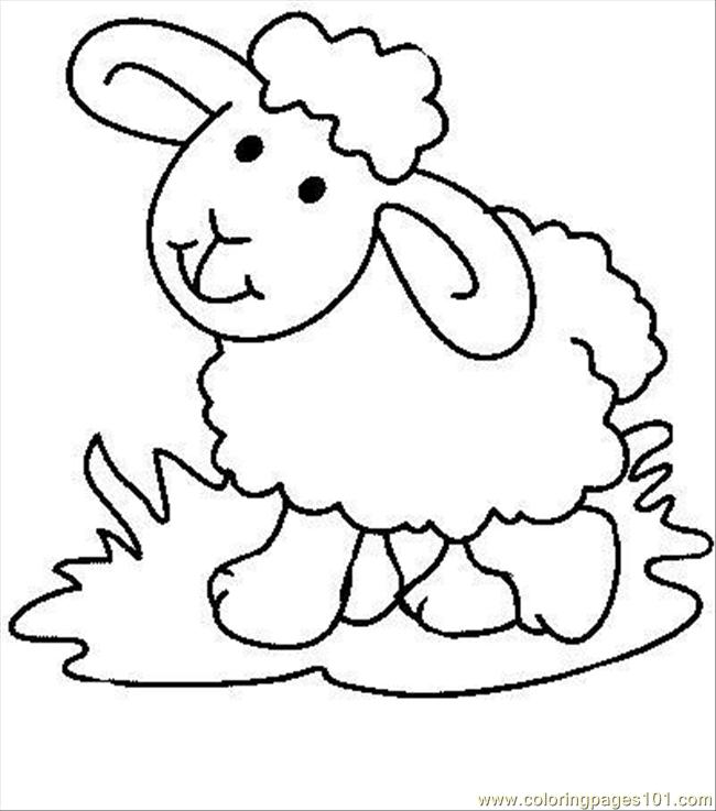 650x737 Sheep7 Coloring Page