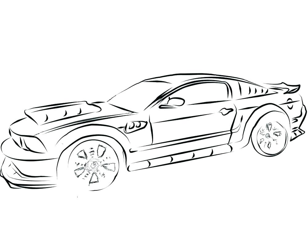 1000x750 Printable Car Coloring Pages Mustang Car Coloring Pages Mustang