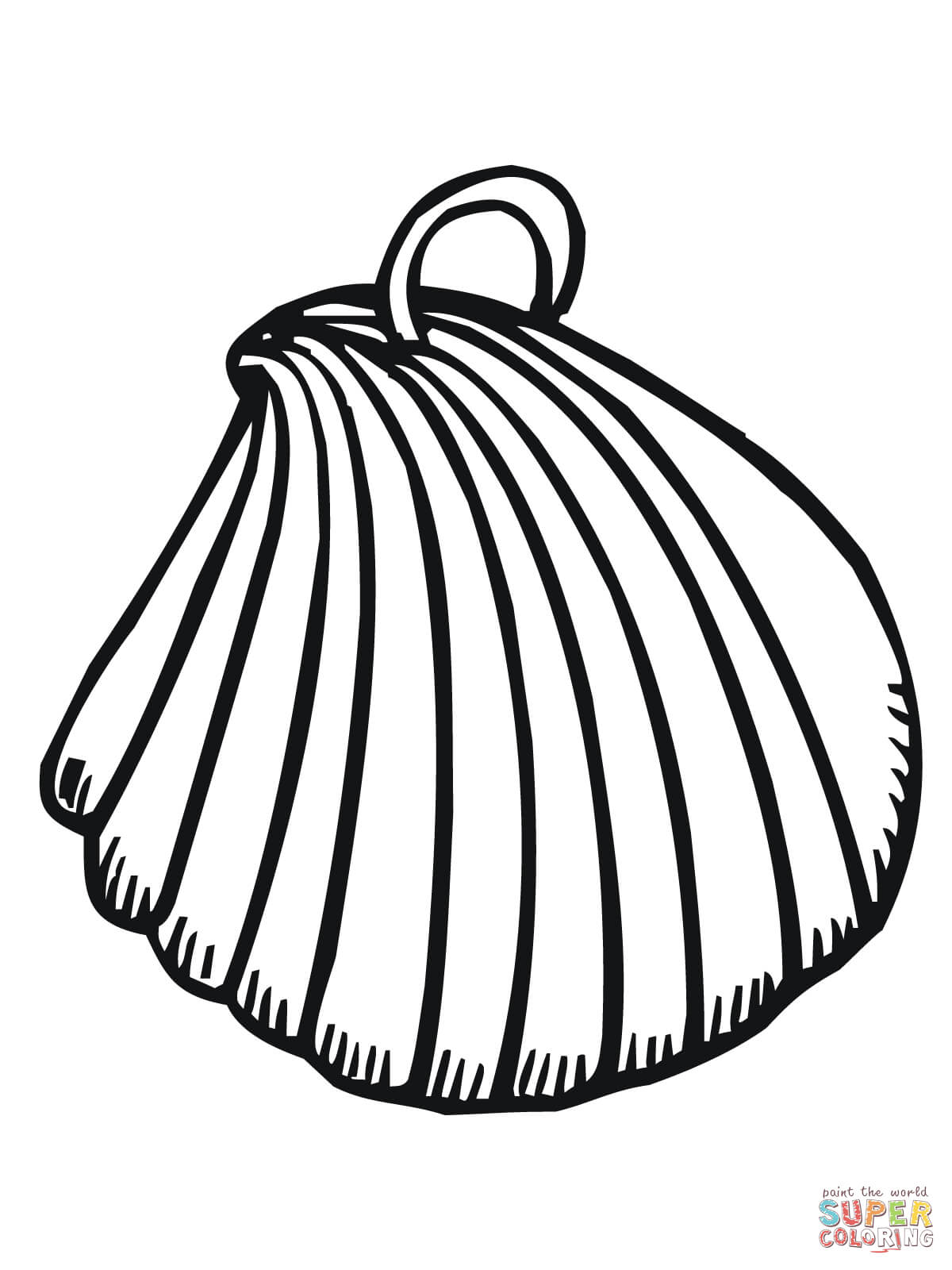 1200x1600 Shell Coloring Pages