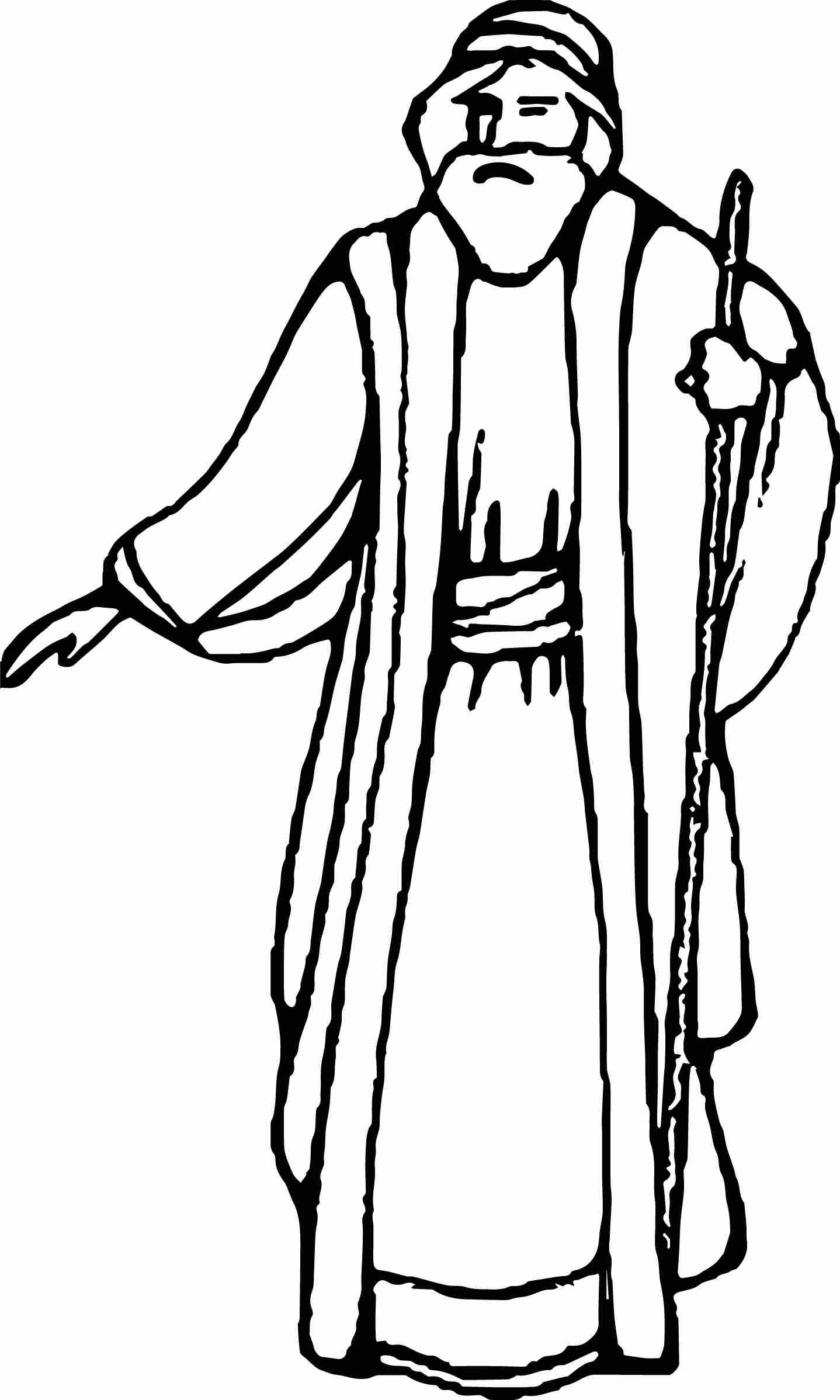 Shepherd Coloring Page