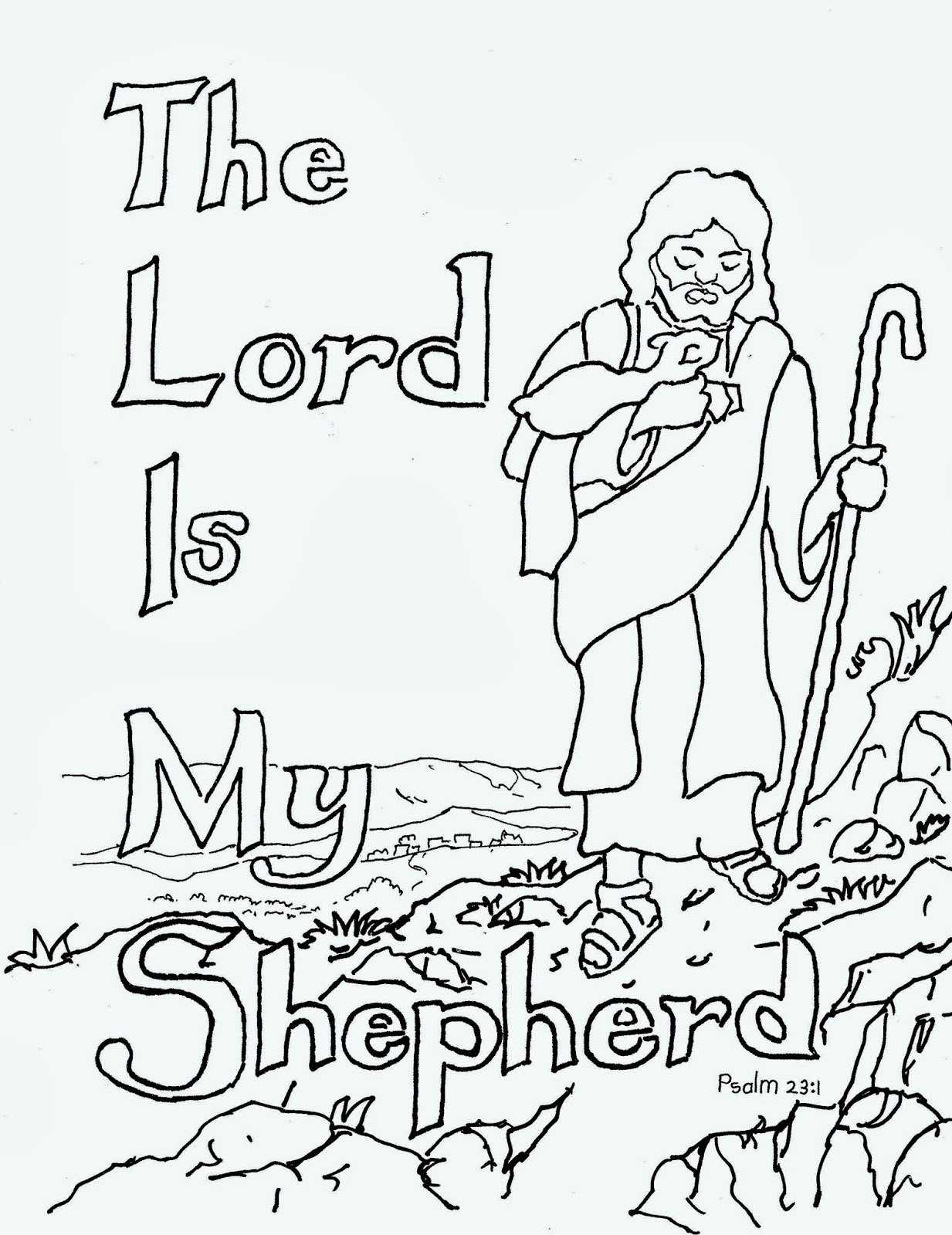 1233x1600 In Shepherd Coloring Page