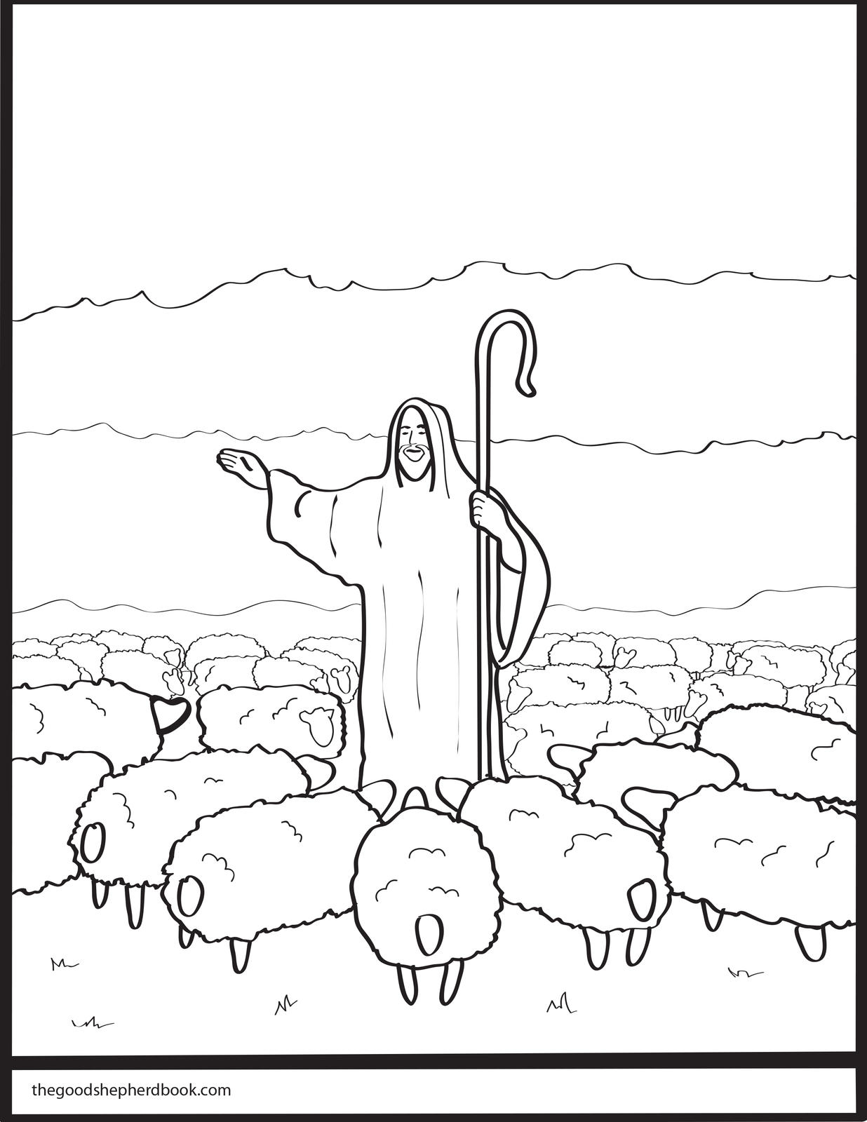 1236x1600 Surging Coloring Pages Sheep And The Shepherd Good Book
