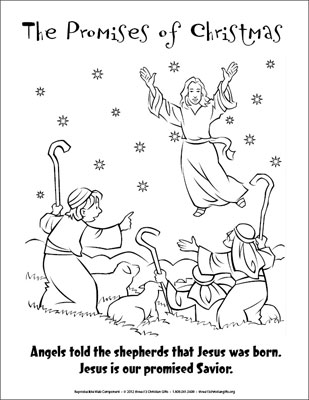 309x400 The Promises Of Christmas Coloring Page