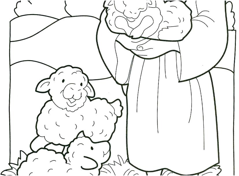 827x609 Angel Coloring Pages Angels Tell I Am The Good Shepherd Colouring