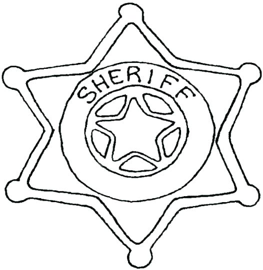 526x541 Sheriff Badge Printable Best Of Police Badge Coloring Page Free