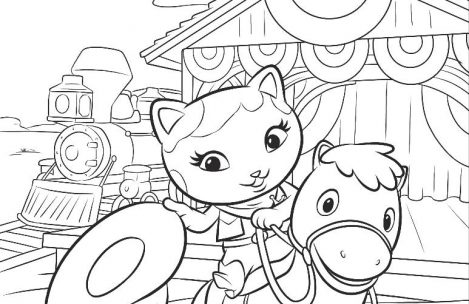 469x304 Sheriff Callie Coloring Pages Just Colorings