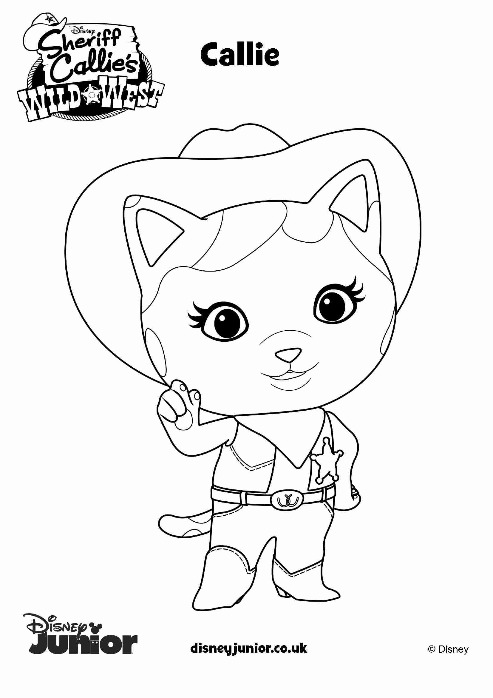 1653x2339 Sheriff Callie Coloring Pages Olegratiy