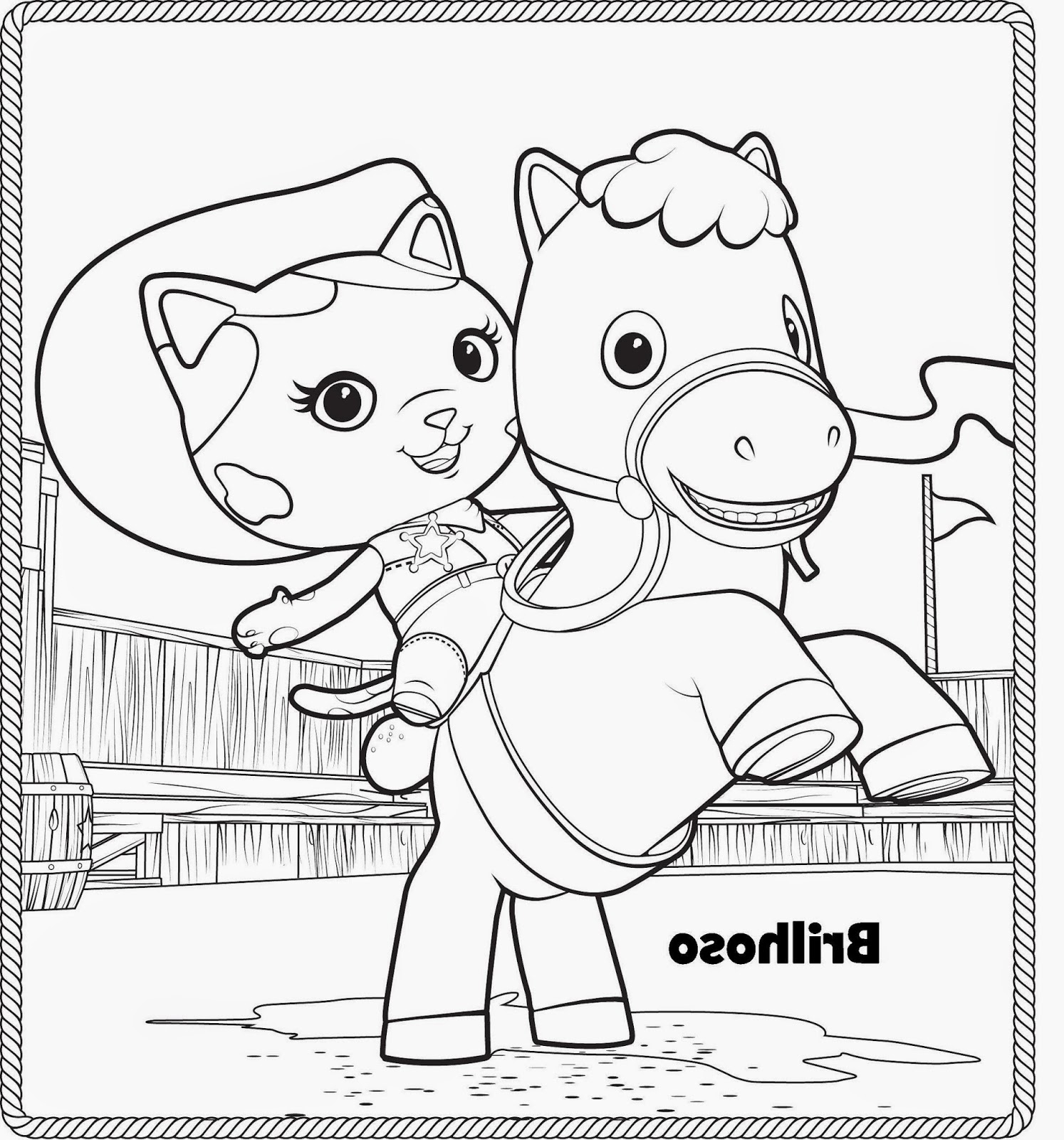 1494x1600 Printable Lovely Disney Junior Coloring Pages Sheriff Callie