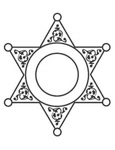 231x300 Sherrif Badge Colouring Pages