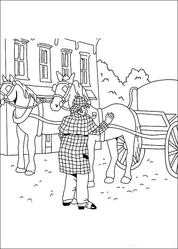567x794 Sherlock Holmes Fargelegging. Tegninger 2 Fargelegging