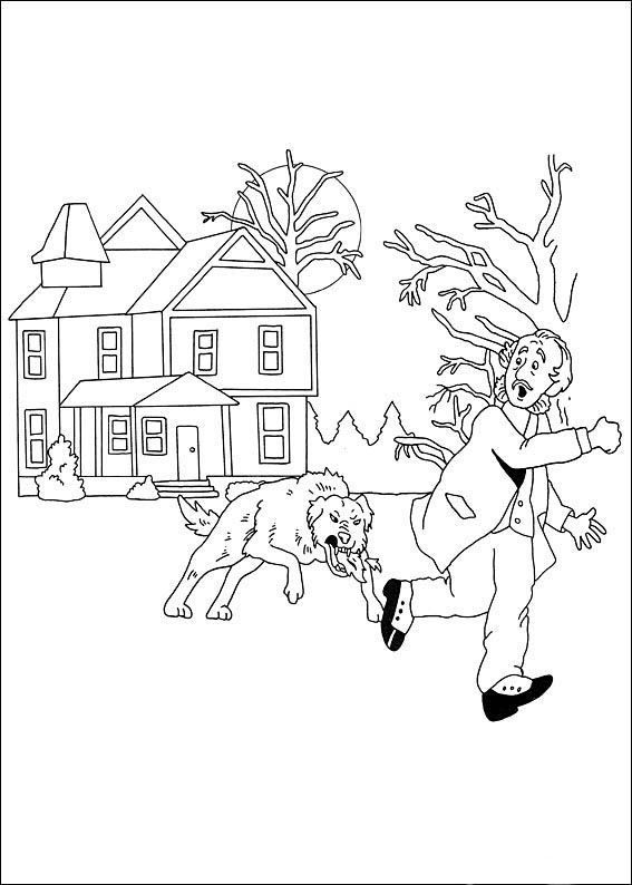 567x794 Sherlock Holmes Fargelegging. Tegninger 8 Fargelegging