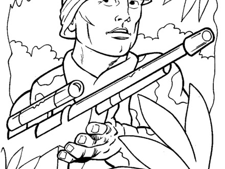 440x330 30 Free Army Coloring Pages, M4 Sherman Army Tank Coloring Page