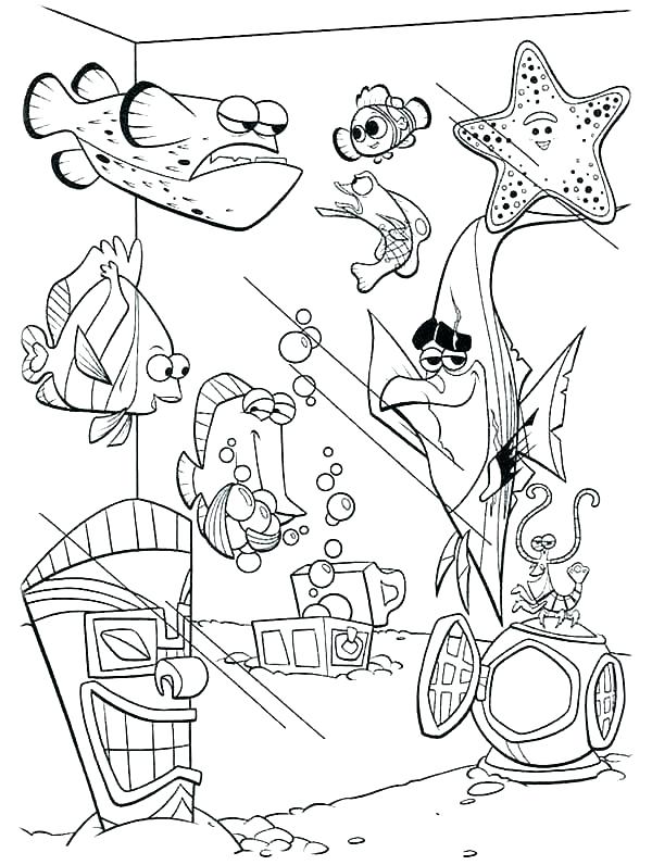 600x796 Tank Coloring Pages Fish Tank Coloring Pages Finding Coloring
