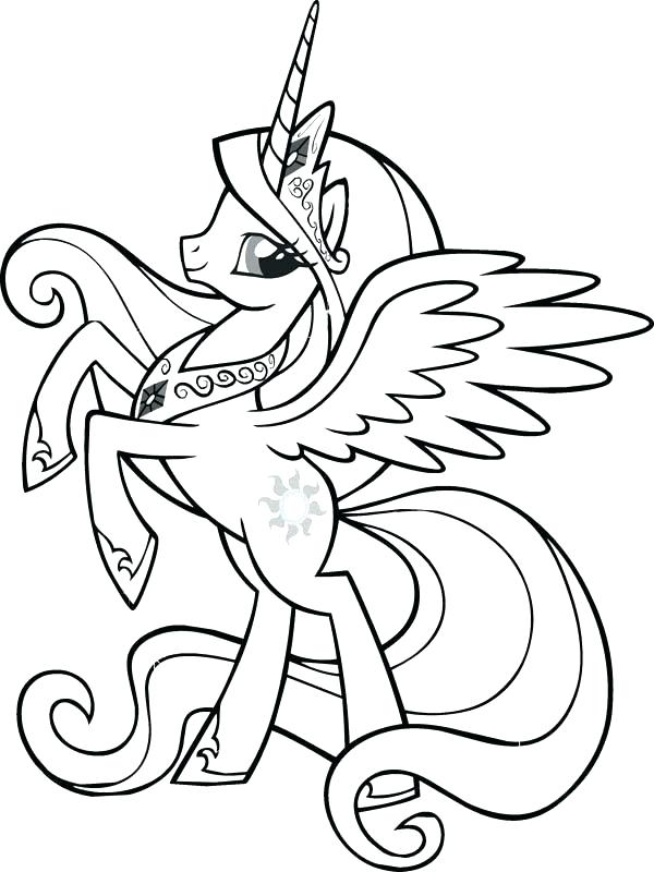 600x800 Coloring Pages Of Ponies My Little Pony Princess Coloring Pages