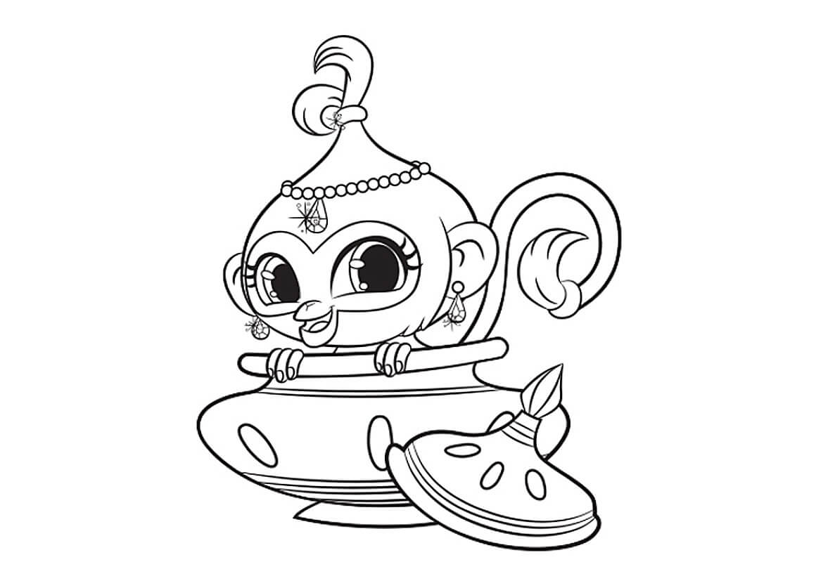 1160x820 Shimmer And Shine Coloring Pages