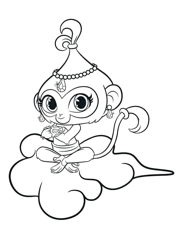 750x1000 Shimmer And Shine Coloring Pages Icontent