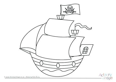 460x325 Pirate Ship Coloring Page Pirate Ship Colouring Page 1 Pirate Ship