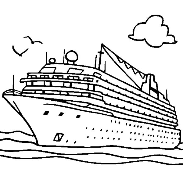600x600 Cruise Ship For Rich People Coloring Pages