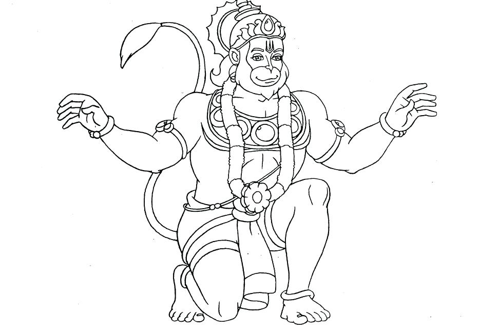 970x644 Coloring Page Download Free Coloring Page Coloring Page Hanuman
