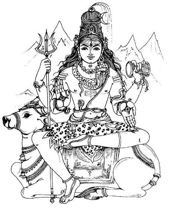 624x747 Fanciful Shiva Coloring Page Pages To Print Parvati Lingam