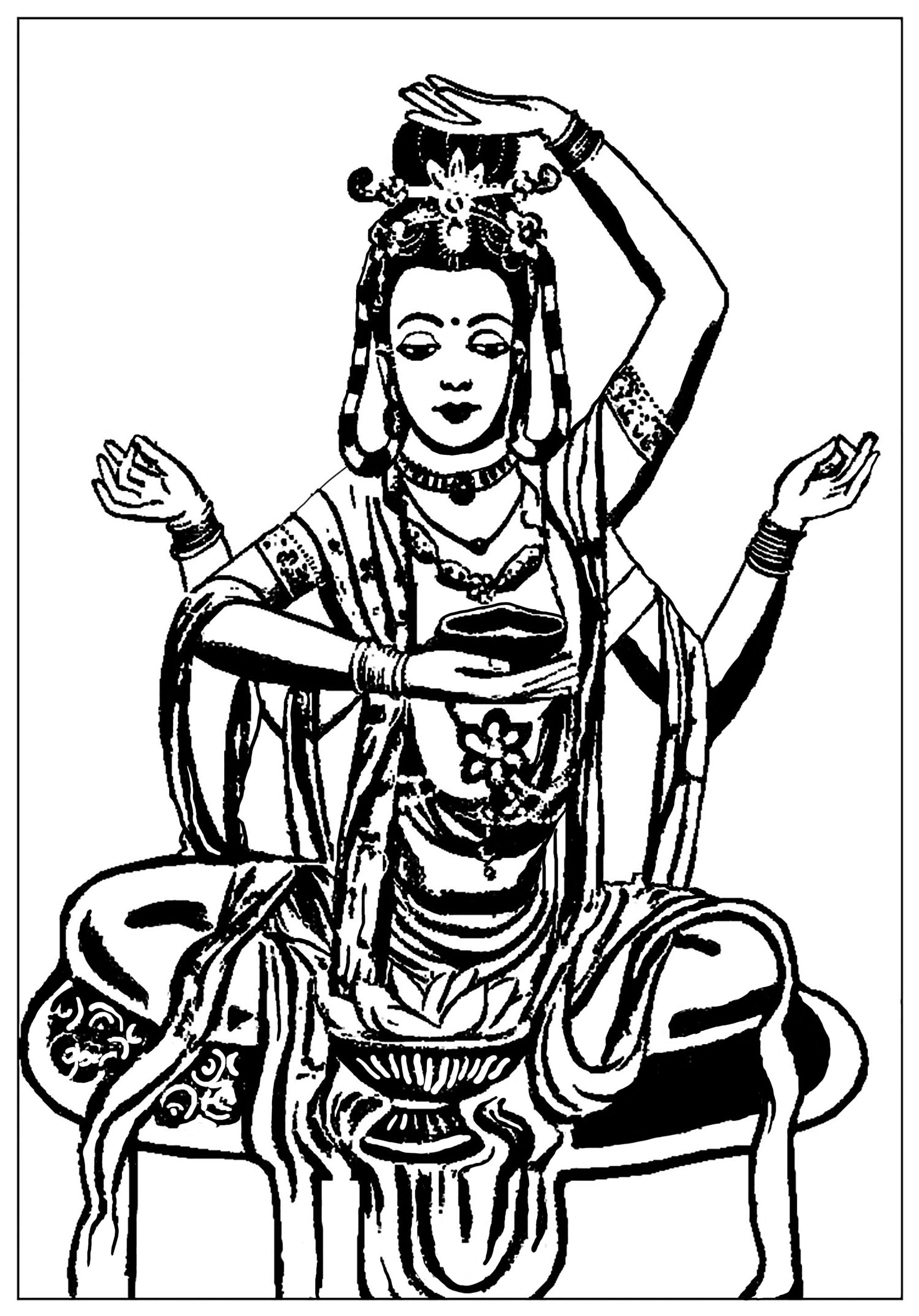 2000x2865 India Shiva Thick Lines