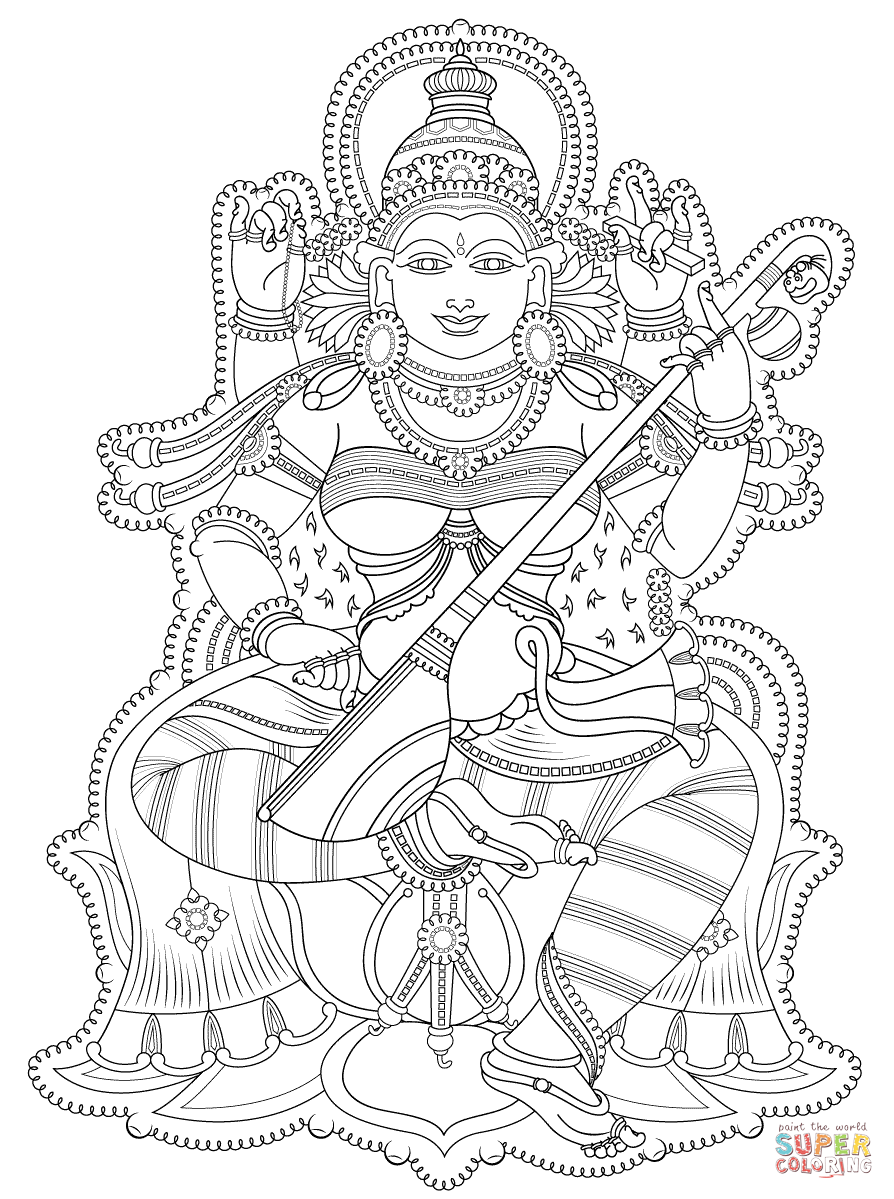 894x1199 Shiva Coloring Page Inside
