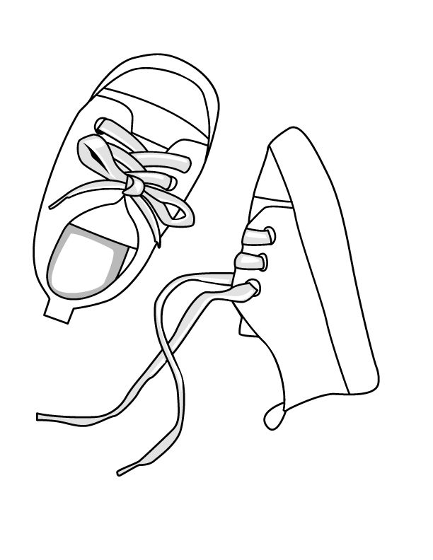Shoe Coloring Page