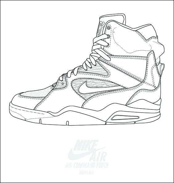 564x595 Exciting Jordan Shoe Coloring Pages Exciting Shoe Coloring Pages