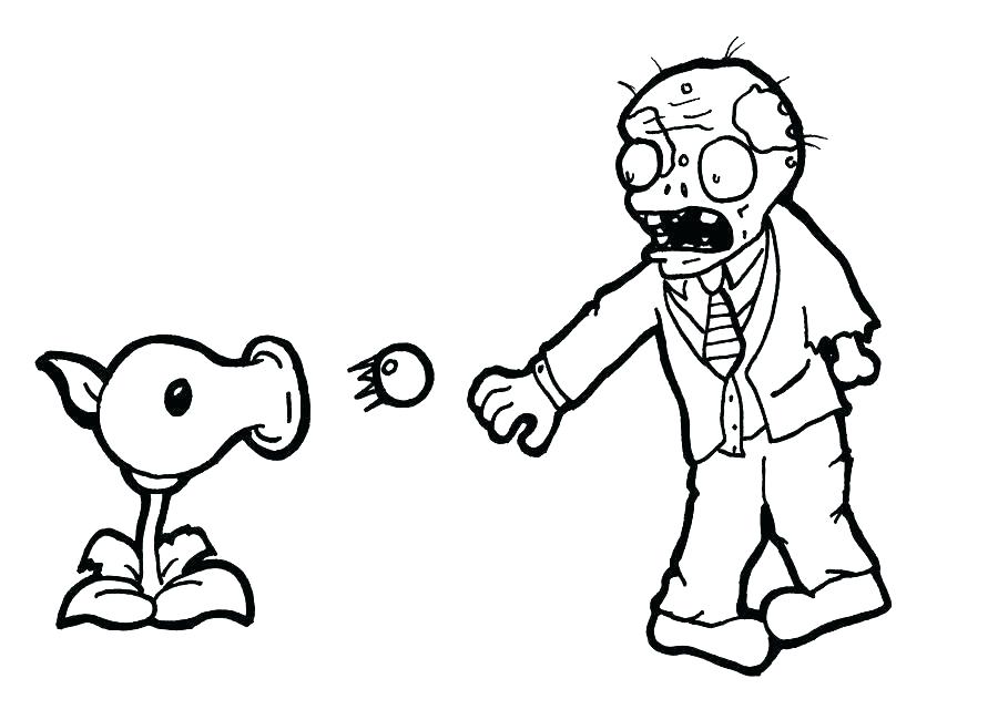 900x650 Plants Vs Zombies Coloring Pages To Print Angry Plant Shooting