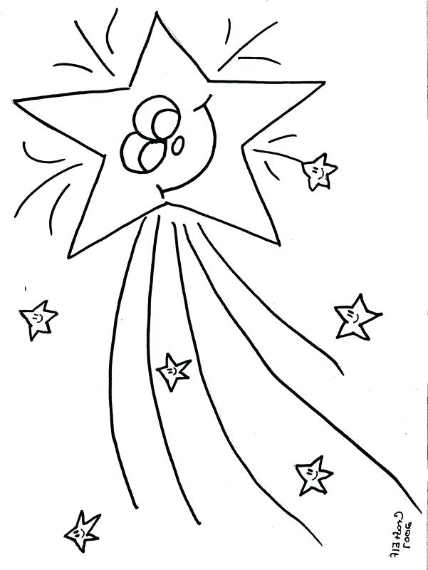 601x800 Shooting Star Coloring Page Pages Colouring Coloring Collection